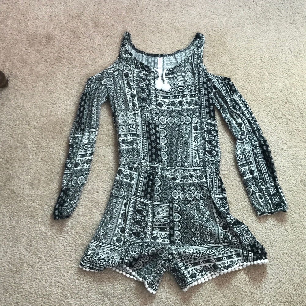 Black and White Romper
